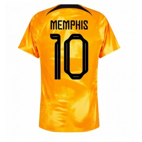 Holland Memphis Depay #10 Hjemmebanetrøje VM 2022 Kort ærmer